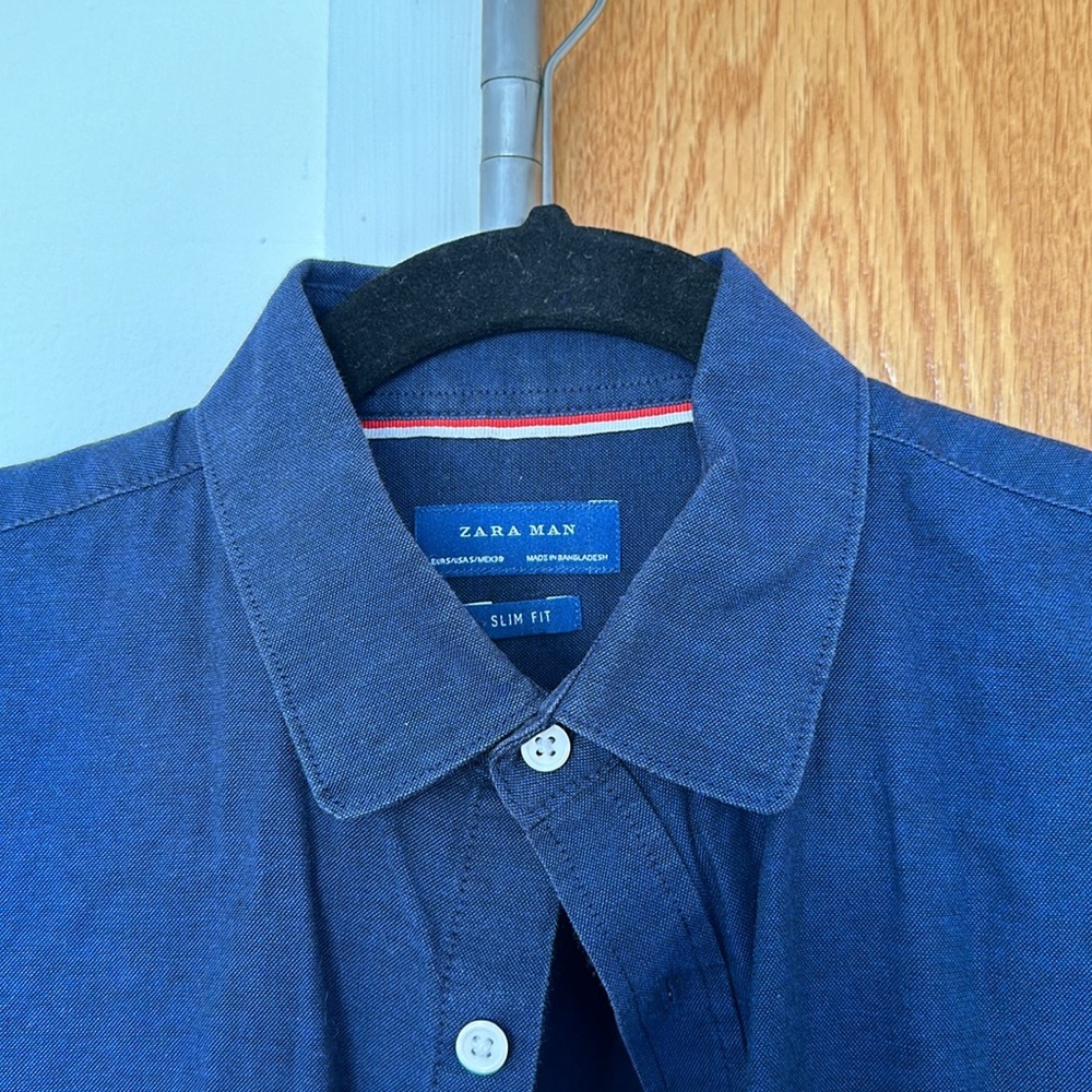 Navy Button Down - Picture 3 of 3